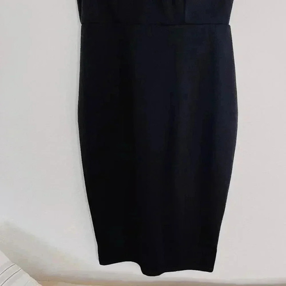 NWOT Soprano Lace Up Black Bodycon Dress Cocktail Formal LBD Women's Size S - Picture 3 of 6